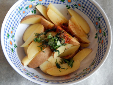 Картошка в духовке без мяса